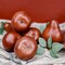 6 Pack Realistic Artificial Brown Pears - Fake Fruit Decor for Home
